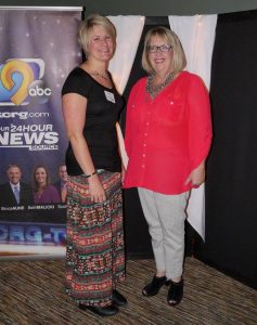 Carey and me when her businesses was named an A-list award winner for our local TV area. 